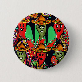 Cinco de Mayo Paprikaschoten Button
