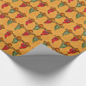 Cinco de Mayo Paprikaschoten Geschenkpapier (Ecke)