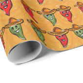 Cinco de Mayo Paprikaschoten Geschenkpapier (Rolleneckpunkt)