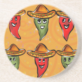 Cinco de Mayo Paprikaschoten Getränkeuntersetzer
