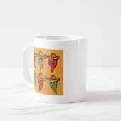 Cinco de Mayo Paprikaschoten Kaffeetasse (Vorderseite Links)