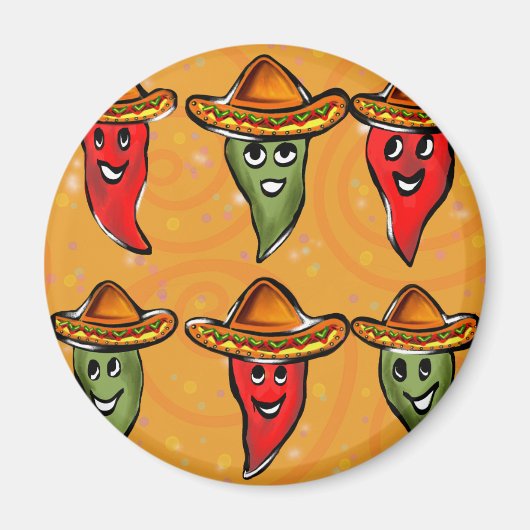 Cinco de Mayo Paprikaschoten Magnet (Vorne)