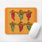 Cinco de Mayo Paprikaschoten Mousepad (Mit Mouse)