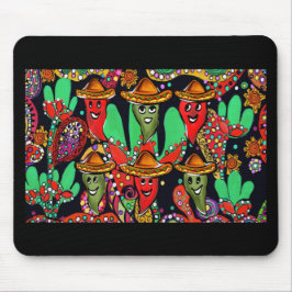 Cinco de Mayo Paprikaschoten Mousepad