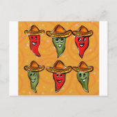 Cinco de Mayo Paprikaschoten Postkarte (Vorderseite)