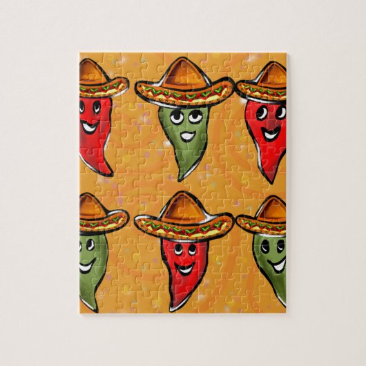 Cinco de Mayo Paprikaschoten Puzzle (Vertikal)
