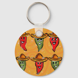 Cinco de Mayo Paprikaschoten Schlüsselanhänger