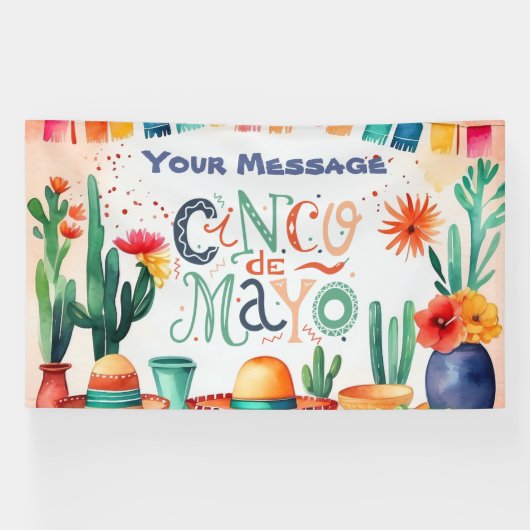 Cinco De Mayo Party Banner (Horizontal)