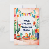 Cinco De Mayo Party Dankeskarte (Rückseite)