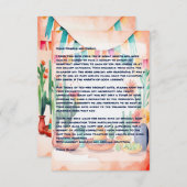 Cinco De Mayo Party Dankeskarte (Vorne/Hinten)