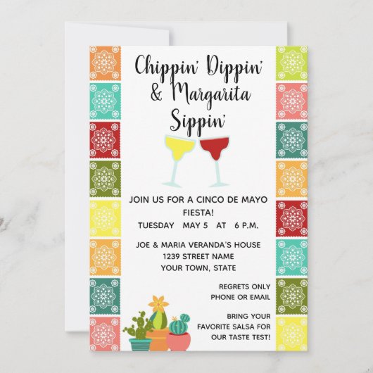 Cinco de Mayo Party Einladung (Vorderseite)