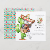 Cinco de Mayo Party Einladung (Vorne/Hinten)