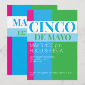 Cinco De Mayo Party  Einladung (Vorne/Hinten)