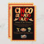 Cinco De Mayo Party Einladung (Vorne/Hinten)