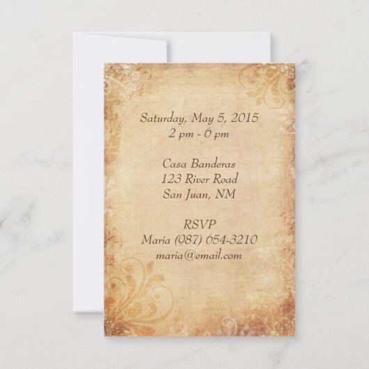 Cinco de Mayo Party Einladung (Rückseite)