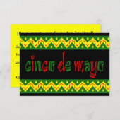 cinco de mayo Party Einladung (Vorne/Hinten)