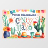 Cinco De Mayo Party Fensteraufkleber (Blatt)