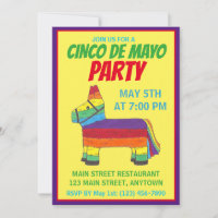 Cinco de Mayo Party Fiesta Rainbow Donkey Piñata