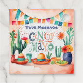 Cinco De Mayo Party Geschenkanhänger (Rückseite)