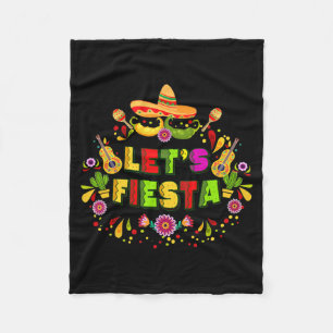 Cinco De Mayo Party Lasst Fiesta Mexikanisch Fleecedecke