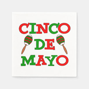 Cinco De Mayo Party Maracas Serviette