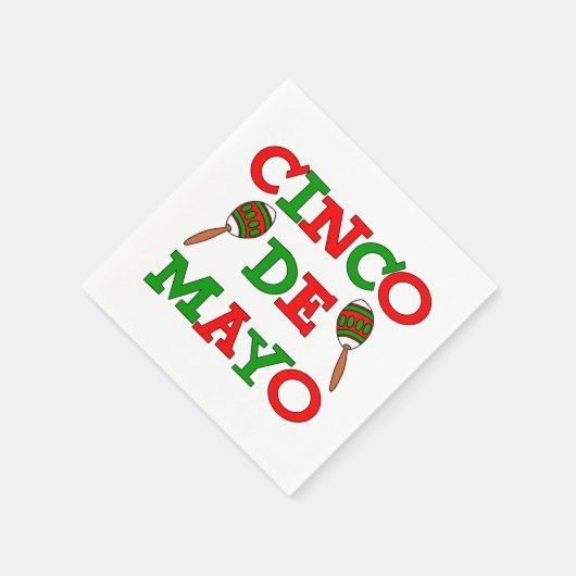 Cinco De Mayo Party Maracas Serviette (Ecke)