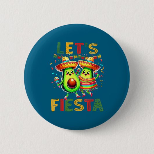 Cinco de Mayo-Party mexikanische Fiesta Button (Vorderseite)