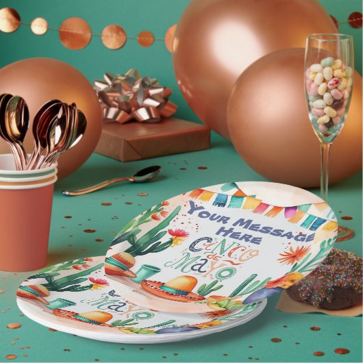 Cinco De Mayo Party Pappteller (Multi)