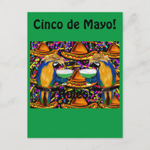 Cinco De Mayo Party Parrot Einladungspostkarte