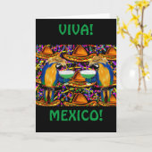 Cinco De Mayo Party Parrot Karte (Gelbe Blume)