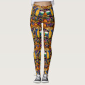 Cinco De Mayo Party Parrots! Leggings (Vorderseite)