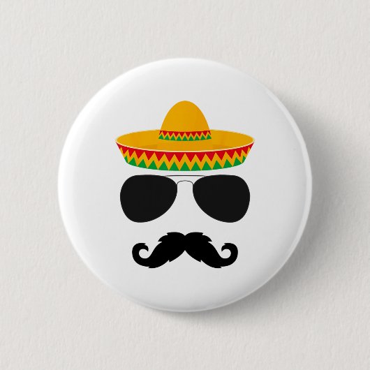 Cinco De Mayo Party Shirts Funny Cinco De Mayo Mus Button (Vorderseite)
