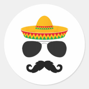 Cinco De Mayo Party Shirts Funny Cinco De Mayo Mus Runder Aufkleber