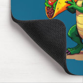 Cinco de Mayo-Party T-Rex Hut Tacosaurus Mousepad (Ecke)