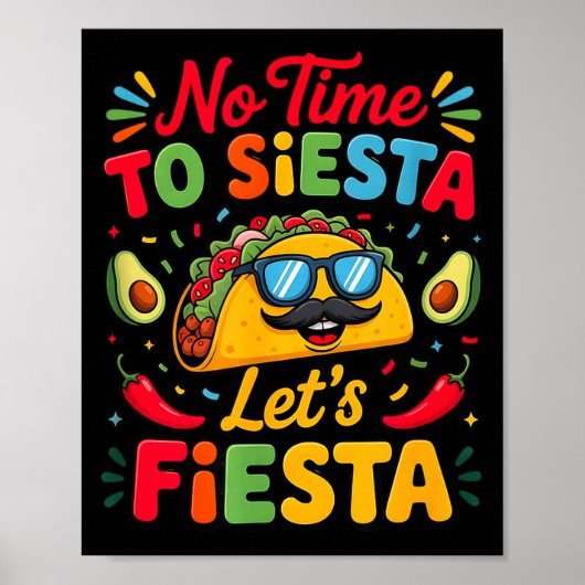Cinco De Mayo-Party-Taco-Fiesta-Spaß  Poster (Vorne)