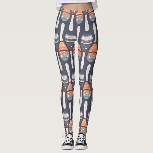 Cinco De Mayo Pattern Leggings (Vorderseite)