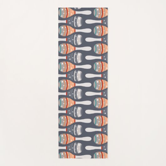 Cinco De Mayo Pattern Yogamatte (Vorderseite)