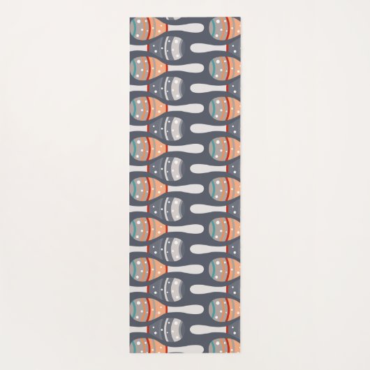 Cinco De Mayo Pattern Yogamatte (Rückseite)