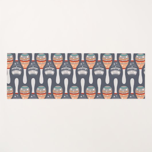 Cinco De Mayo Pattern Yogamatte (Vorderseite (Horizontal))