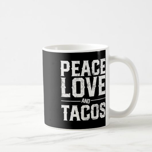 Cinco de Mayo Peace Liebe und Tacos Männer Frauen  Kaffeetasse (Rechts)