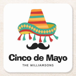 Cinco de Mayo Personalisiert Rechteckiger Pappuntersetzer
