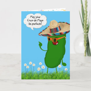 Cinco de Mayo Pickle mit Sombrero Karte