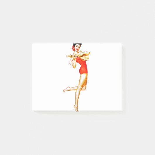 cinco de mayo Pin-up Mädchen Post-it Klebezettel (Vorderseite)