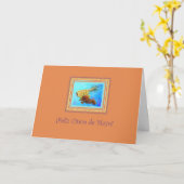 Cinco de Mayo Pineappa zur Mandarine auf Spanisch Karte (Gelbe Blume)