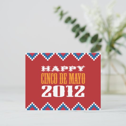 Cinco de Mayo Postcard Postkarte (Stehend Vorderseite)
