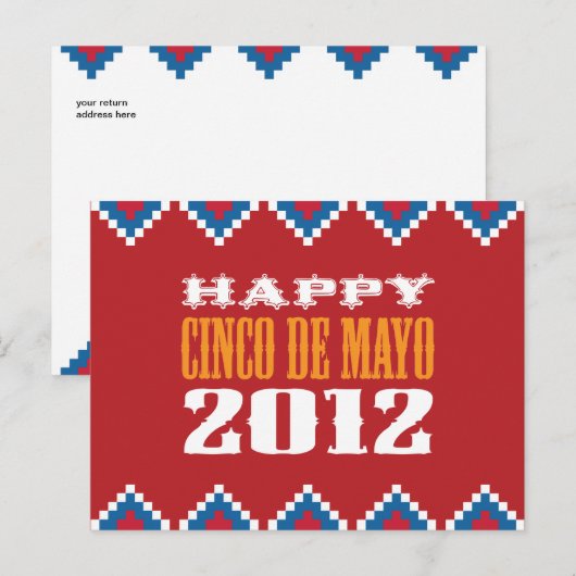 Cinco de Mayo Postcard Postkarte (Vorne/Hinten)
