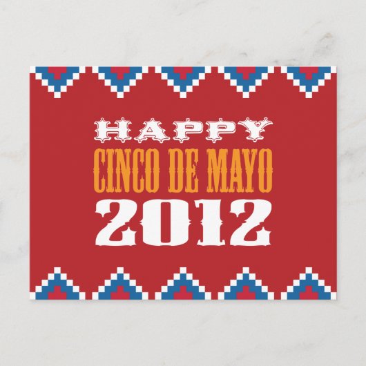 Cinco de Mayo Postcard Postkarte (Vorderseite)