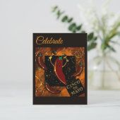 Cinco de Mayo Postkarte (Stehend Vorderseite)