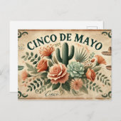 Cinco de Mayo Postkarte (Vorne/Hinten)
