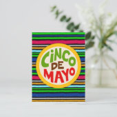 Cinco De Mayo Postkarte (Stehend Vorderseite)